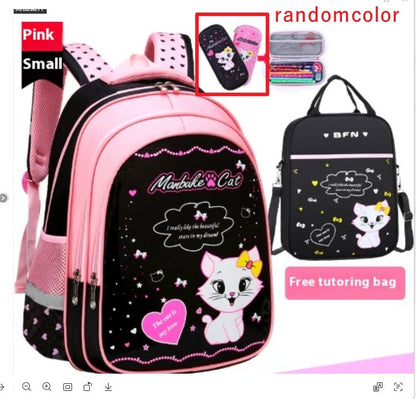 Kids School Cute Cat Print Backpack PureLittleBloom.Co