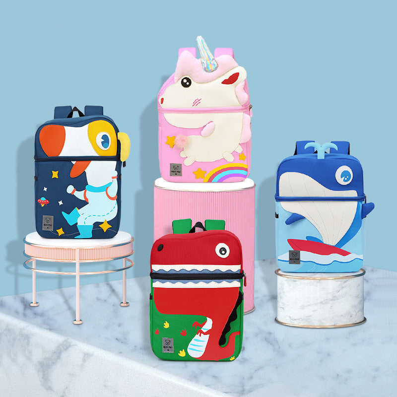 Kindergarten school bag Korean cute children cartoon school bag PureLittleBloom.Co