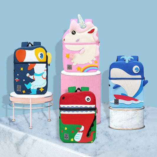 Kindergarten school bag Korean cute children cartoon school bag PureLittleBloom.Co