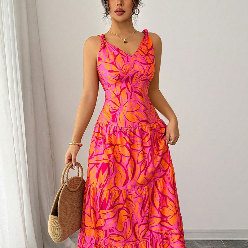 Casual Pattern Mid-length Dress PureLittleBloom.Co