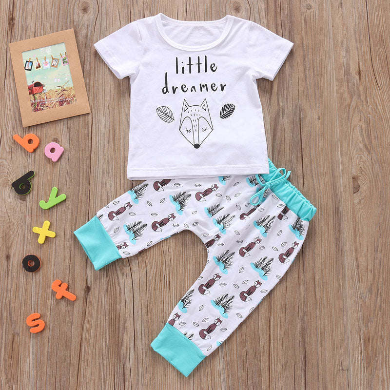Newborn Baby Clothes Set T-shirt Tops Pants Little Boys and Girls Outfits PureLittleBloom.Co