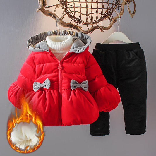 Winter children's suit with hood PureLittleBloom.Co