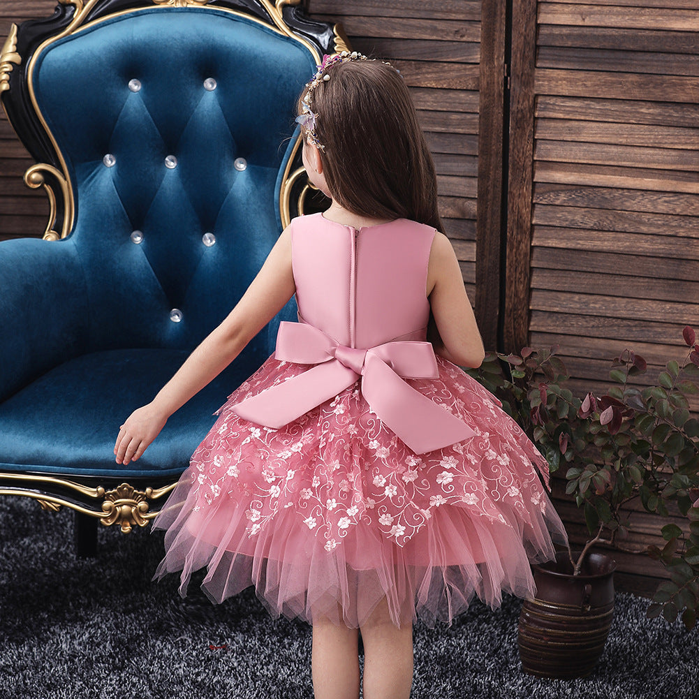 Clothing Baby Girls Middle And Small Children Kindergarten Dresses PureLittleBloom.Co