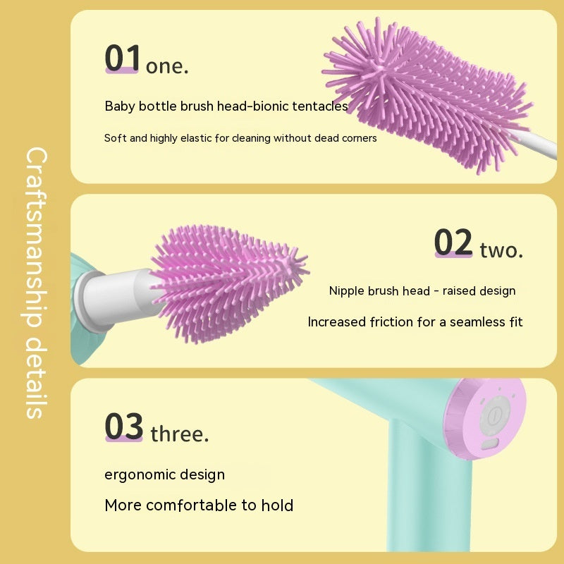Multi Functional Electric Sponge Silicone Cup Brush PureLittleBloom.Co