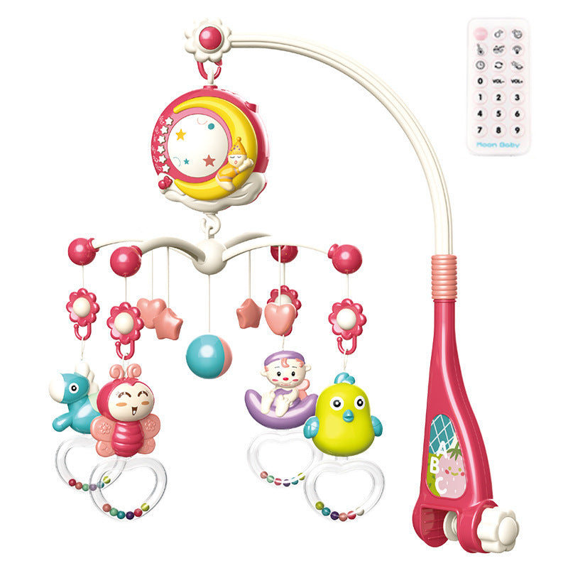 Baby Rattles Crib Mobiles Toy Holder Rotating Mobile Bed Bell Musical Box Projection Newborn Infant Baby Boy Toys PureLittleBloom.Co