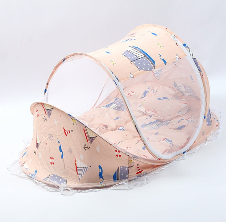 Foldable  Baby Bed Net With Pillow Net 2pieces Set PureLittleBloom.Co