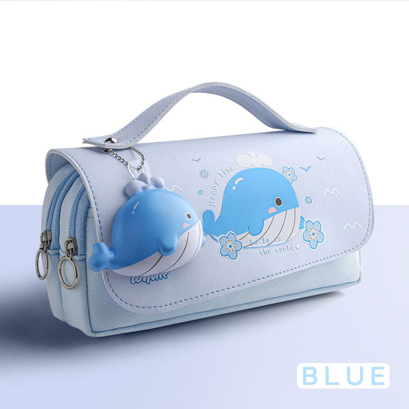 Decompression Pencil Bag Net Red Portable Pencil Bag Primary School Girl PureLittleBloom.Co