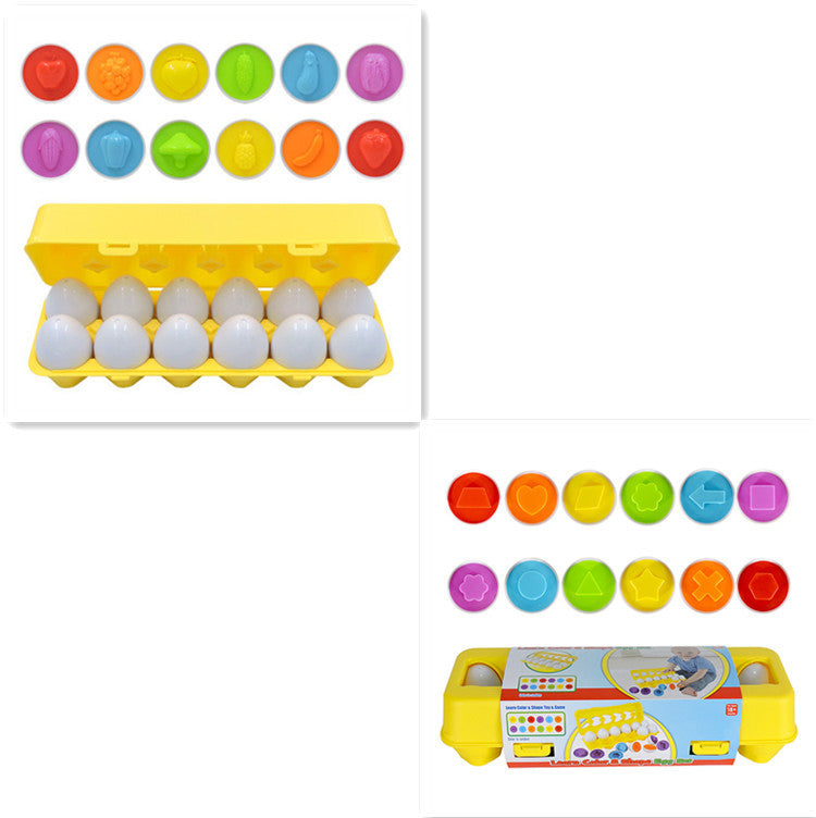 Baby Learning Educational Toy Smart Egg Toy Games Shape Matching Sorters Toys Montessori Eggs Toys For Kids Children PureLittleBloom.Co