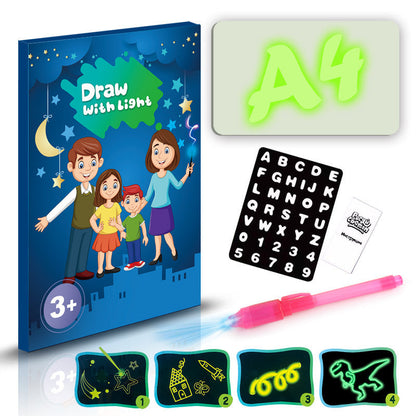 Educational Toy Drawing Pad 3D Magic 8 Light Effects Puzzle Board Sketchpad PureLittleBloom.Co