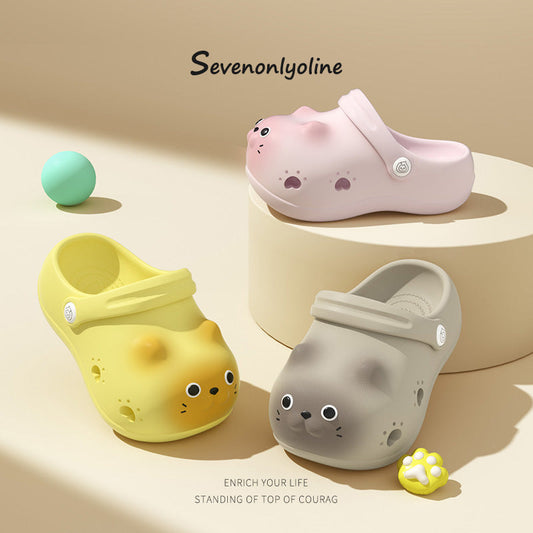 Children's Closed Toe Home Outdoor Slippers PureLittleBloom.Co