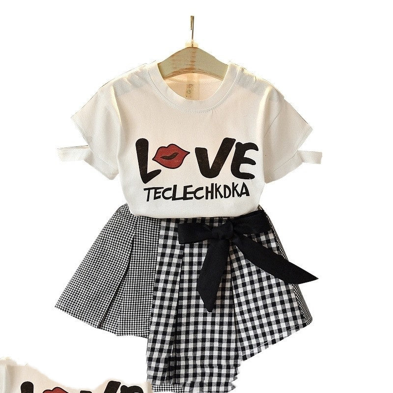 Kids Baby Girls Clothing Sets Summer TShirtsskirt Clothes PureLittleBloom.Co