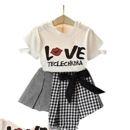 Kids Baby Girls Clothing Sets Summer TShirtsskirt Clothes PureLittleBloom.Co