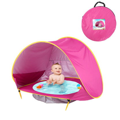 Baby Beach Tent Kids Outdoor Camping Easy Fold Up Waterproof  Up Sun Awning Tent UV-protecting PureLittleBloom.Co