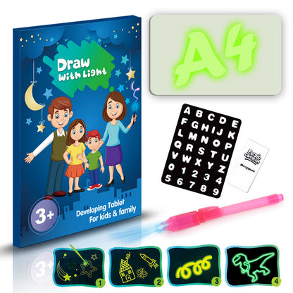 Educational Toy Drawing Pad 3D Magic 8 Light Effects Puzzle Board Sketchpad PureLittleBloom.Co