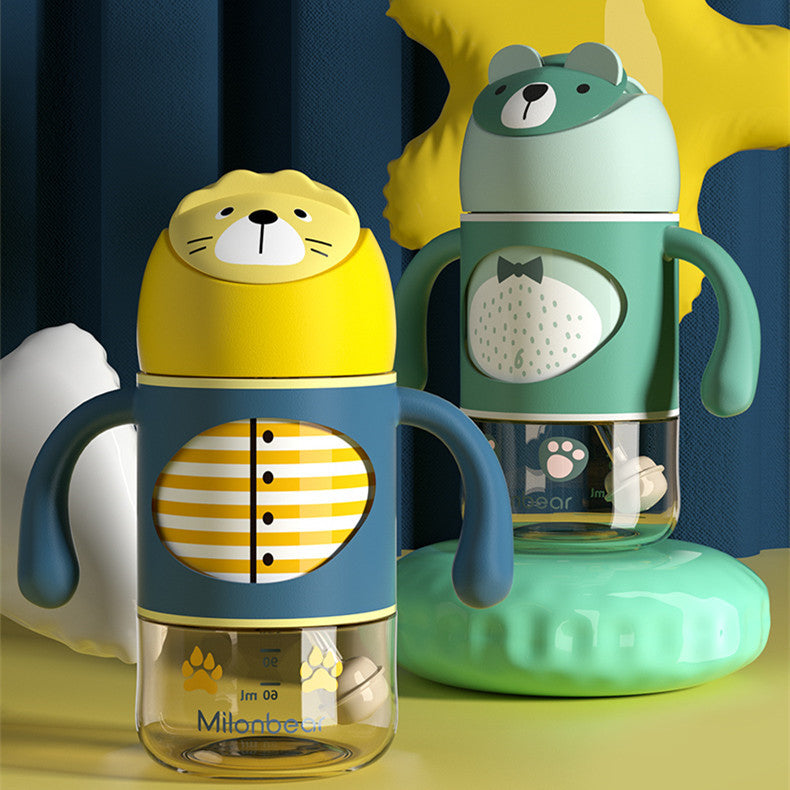 Wide-bore Sippy Cup Feeding Bottle Over 1-2 Years Old PureLittleBloom.Co