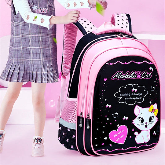 Kids School Cute Cat Print Backpack PureLittleBloom.Co