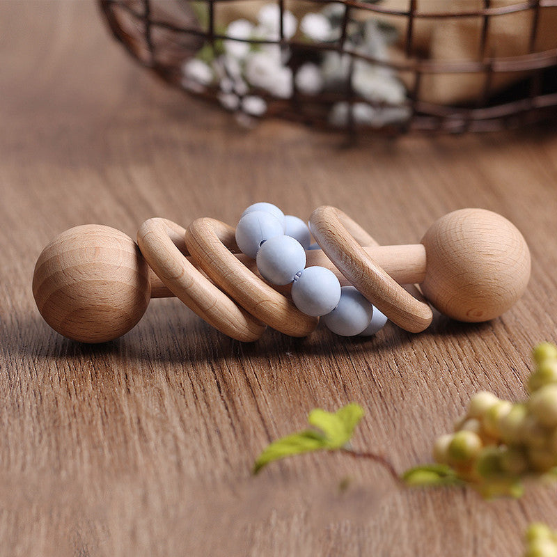 Beech rattle baby teeth toy PureLittleBloom.Co