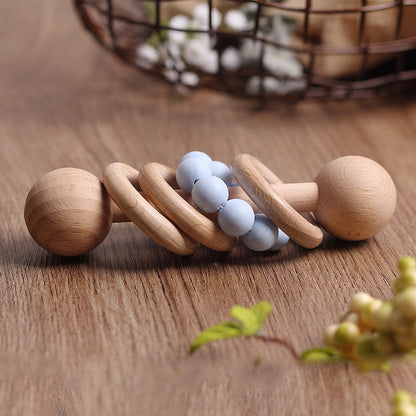 Beech rattle baby teeth toy PureLittleBloom.Co