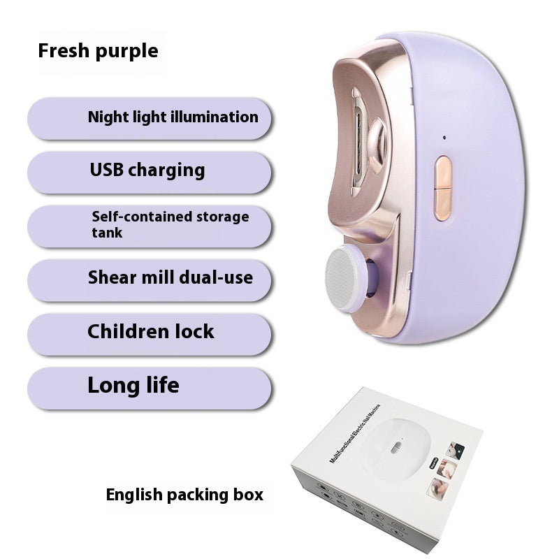 Nail Grinder, Electric Nail Clipper, Anti-pinch Nail Clipper For Children And Adults, Multi-purpose Nail Grinder PureLittleBloom.Co
