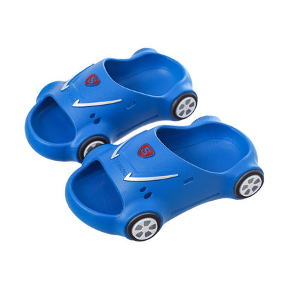 Kids Glowing Slippers Cartoon Car Sandals Children Sandals Anti Slip Boys Girls Luminous Slippers Summer Beach Shoes PureLittleBloom.Co