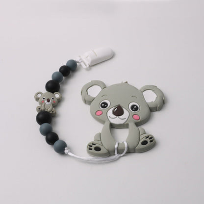 Silicone Koala Anti-drop Chain Teether Set PureLittleBloom.Co