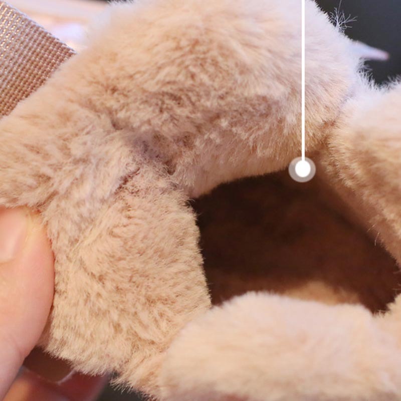 Fashionable And Simple Children's Fur One Thickened Snow Boots PureLittleBloom.Co