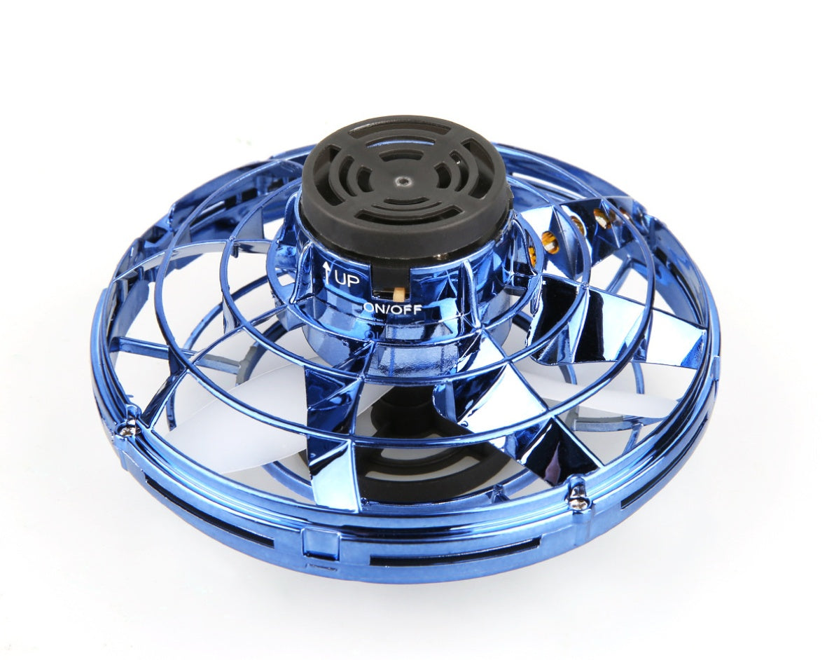 Mini Fingertip Gyro Interactive Decompression Toy Drone LED UFO Type Flying Helicopter Spinner Toy Kids PureLittleBloom.Co