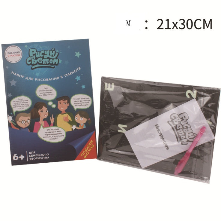 Educational Toy Drawing Pad 3D Magic 8 Light Effects Puzzle Board Sketchpad PureLittleBloom.Co