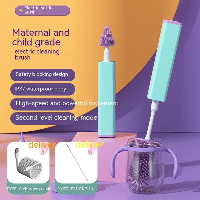 Multi Functional Electric Sponge Silicone Cup Brush PureLittleBloom.Co