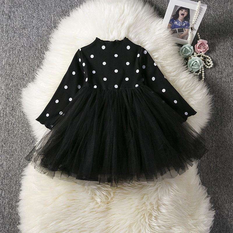 Baby Girls Spring Winter Long Sleeve Tutu Lace Dresses Infantil Newborn 1st Birthday Party Clothes Christening Gown Casual Wear PureLittleBloom.Co