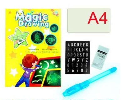 Educational Toy Drawing Pad 3D Magic 8 Light Effects Puzzle Board Sketchpad PureLittleBloom.Co