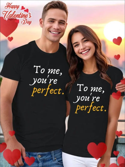 Love Valentine'S Day T-Shirt,   Couple T-Shirt, Couple Christmas, Fashion Casual T-Shirt, Short-Sleeved T-Shirt PureLittleBloom.Co