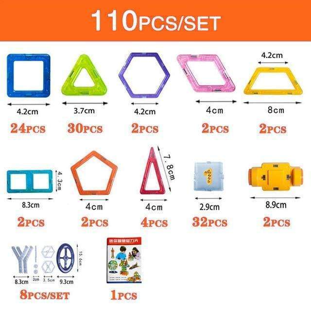 Magnetic Building Blocks DIY Magnets Toys For Kids Designer Construction Set Gifts For Children Toys PureLittleBloom.Co