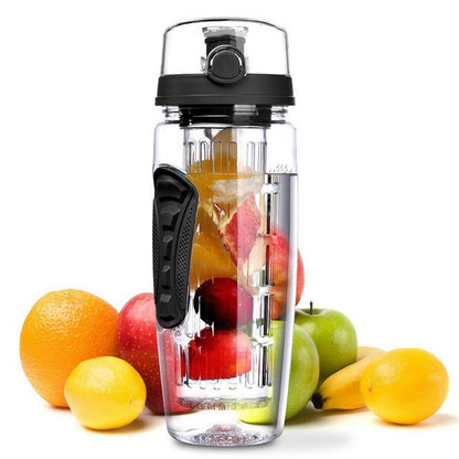 32Oz Fruit Infusing Infuser Water Bottle Water Fruit Bottle BPA Free Plastic Sport Fruit Infuser Water Bottles With Infuser Juice Shaker Drink Bottle Of Water PureLittleBloom.Co