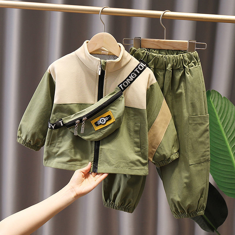 Two-piece Suit Of Handsome Children's Clothing PureLittleBloom.Co