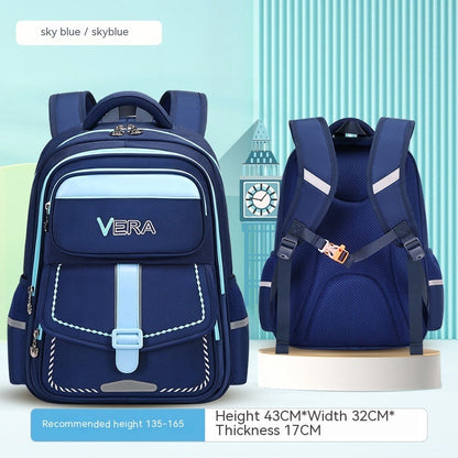 Backpack Spine Protection Waterproof Large Capacity PureLittleBloom.Co