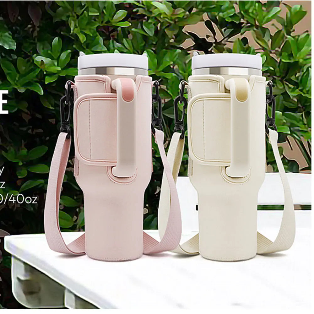 Handle Mug Ice Cream Cup Cover Outdoor Portable PureLittleBloom.Co
