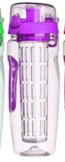 32Oz Fruit Infusing Infuser Water Bottle Water Fruit Bottle BPA Free Plastic Sport Fruit Infuser Water Bottles With Infuser Juice Shaker Drink Bottle Of Water PureLittleBloom.Co