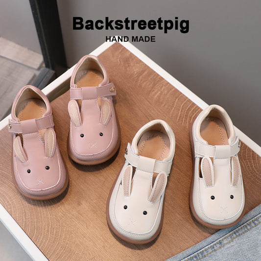 Children's Small Leather Shoes Non-slip Soft Bottom Girl Cute Princess Cartoon Shoes PureLittleBloom.Co