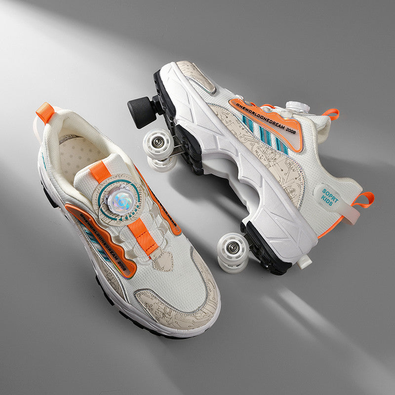 Children's Skates Four-wheel Invisible Deformation PureLittleBloom.Co