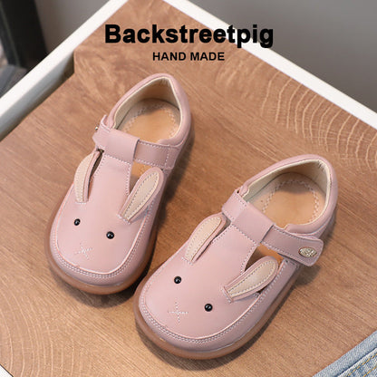 Children's Small Leather Shoes Non-slip Soft Bottom Girl Cute Princess Cartoon Shoes PureLittleBloom.Co