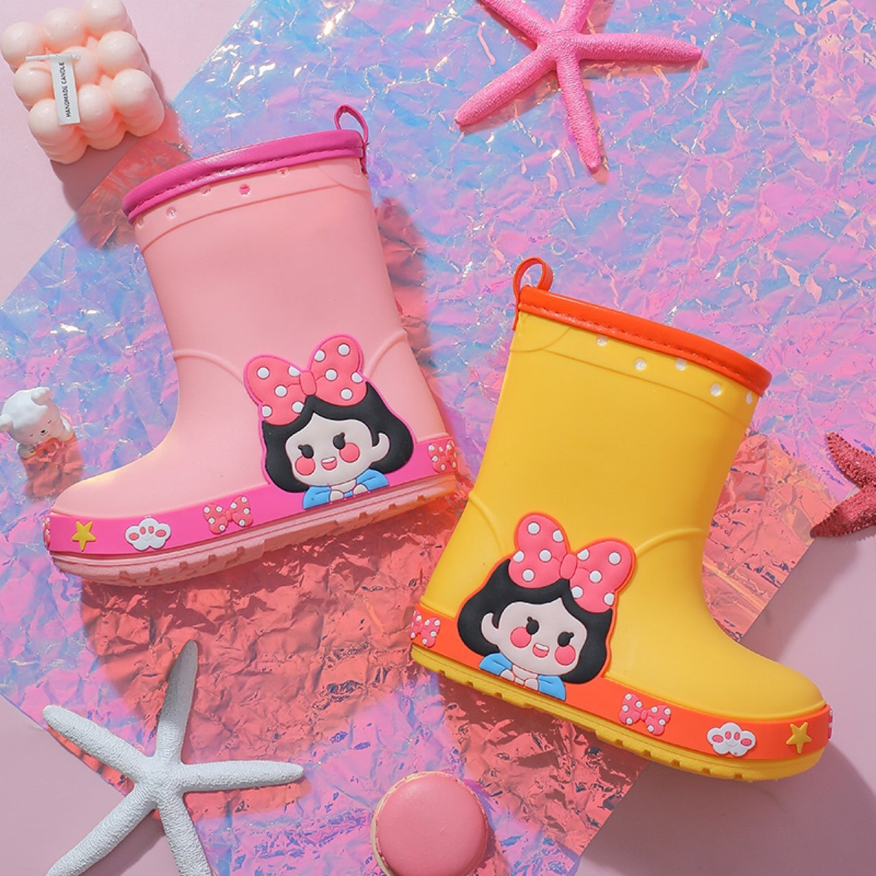 Girls' Kindergarten Non-slip Princess Rain Boots PureLittleBloom.Co