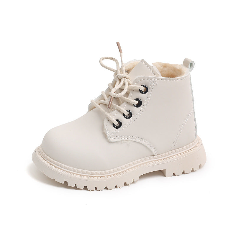 Big Cotton Boys' Fashion Martin Boots Side Zipper PureLittleBloom.Co