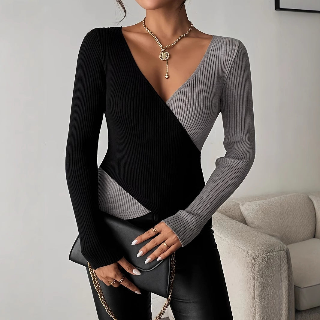 Women's Mixed Color Stripe Knitwear PureLittleBloom.Co