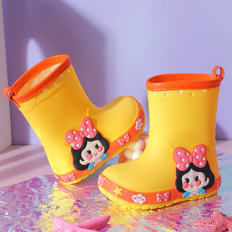 Girls' Kindergarten Non-slip Princess Rain Boots PureLittleBloom.Co