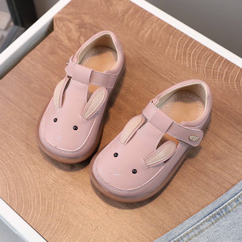 Children's Small Leather Shoes Non-slip Soft Bottom Girl Cute Princess Cartoon Shoes PureLittleBloom.Co