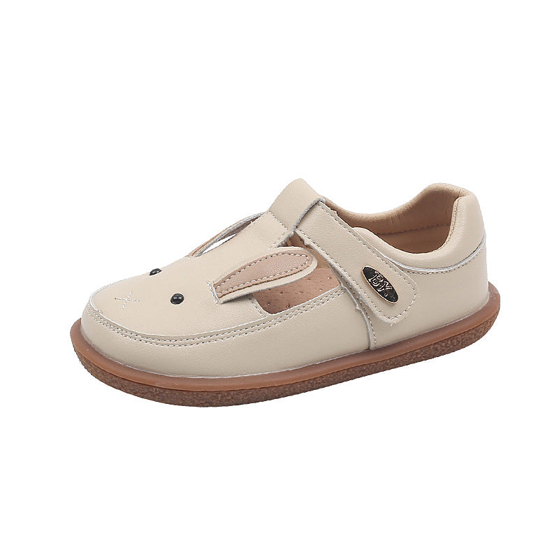 Children's Small Leather Shoes Non-slip Soft Bottom Girl Cute Princess Cartoon Shoes PureLittleBloom.Co