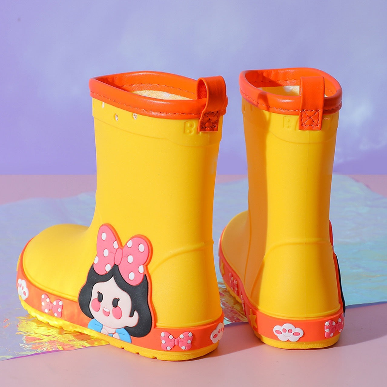 Girls' Kindergarten Non-slip Princess Rain Boots PureLittleBloom.Co