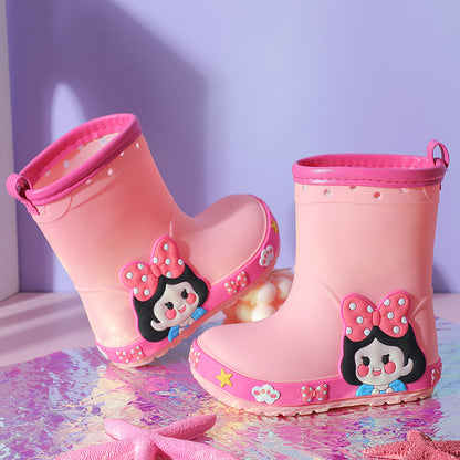 Girls' Kindergarten Non-slip Princess Rain Boots PureLittleBloom.Co