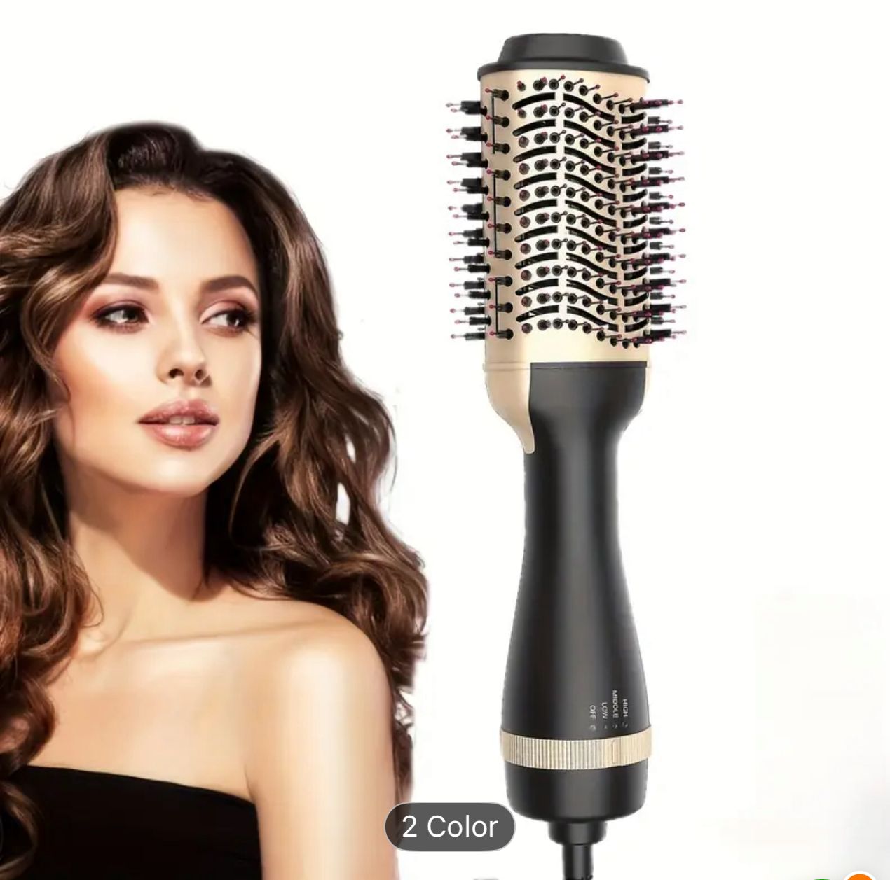 4n1 multifunctional hot hair brush, hair dryer, hair straightener, curling comb in one go PureLittleBloom.Co